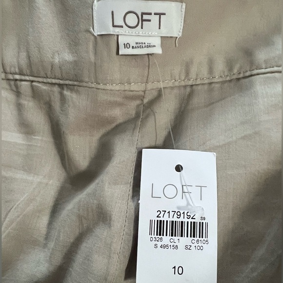 NWT Loft Riviera Gold Shimmer Shorts Size 10 - Picture 5 of 15